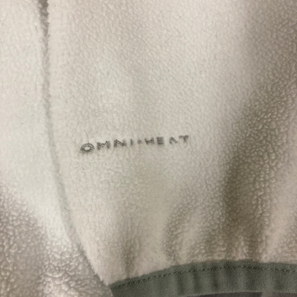 Columbia Omni-Heat Fleece Pullover Quarter Zip White Red XL AL6321‎ - Picture 5 of 14